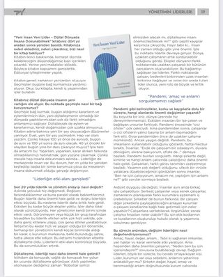 Peryön Dergisi Eylül 2022 sayısından bir sayfa.
